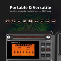 MOOER GE100 Guitar Multi-Effects Processor Effect Pedal With Loop Recording Tuning Tap Tempo Rhythm Setting Scale