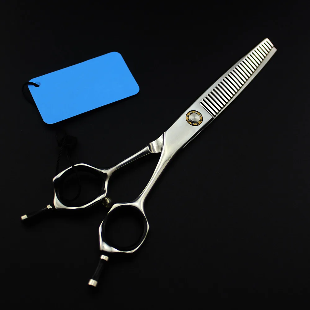 

Professional Japan 440c 6 '' Upscale Bearing scissor hair scissors Thinning rate 15% barber haircut shears hairdressing scissors