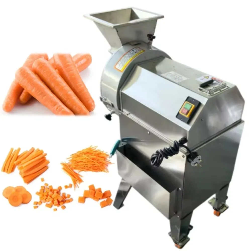 Full-Automatic Industrial Potato Slicer Veggi Cutting Onion Potato Cabbage Carrot Cucumber Saftey Vegetable Chopper and Slicer
