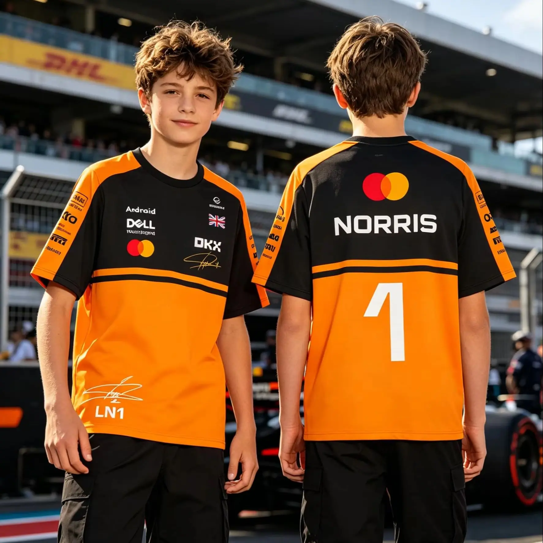 Norris 1 Racing Motorsport Jersey Tee Men T Shirt Women Tee Boys Top Children Parent Child Quick dry short sleeves kids Tshirt