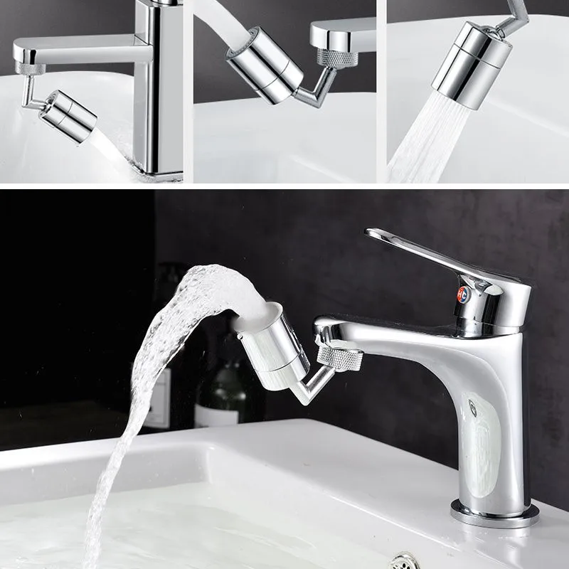 stainless steel 720°Rotation Faucet extender Universal Splash-proof Saving Faucet Sprayer Head Bathroom kitchen Extender Adapter