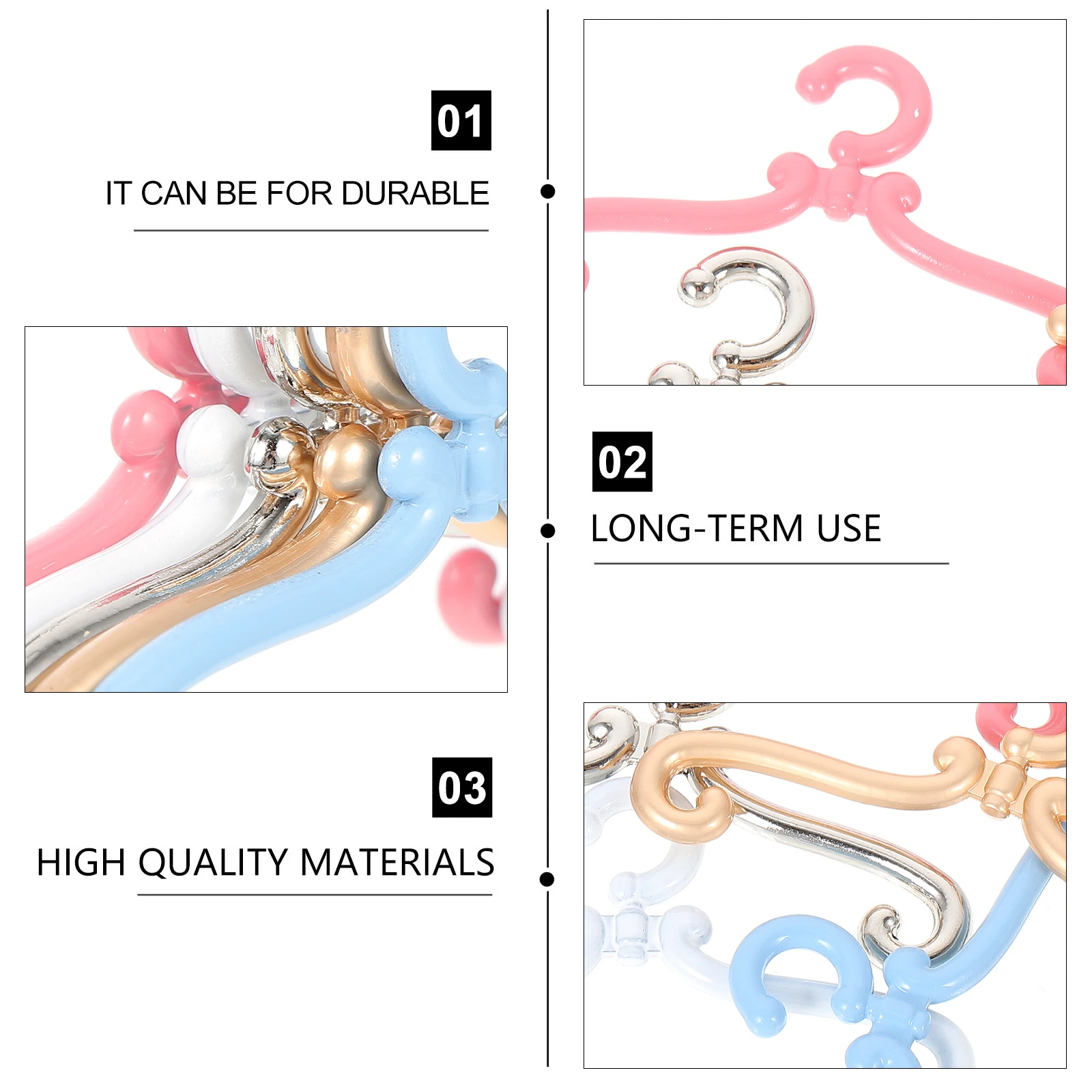 

25 Pcs Baby Mini Hanger Clothes and Accessories Zinc Alloy Hangers Miniature