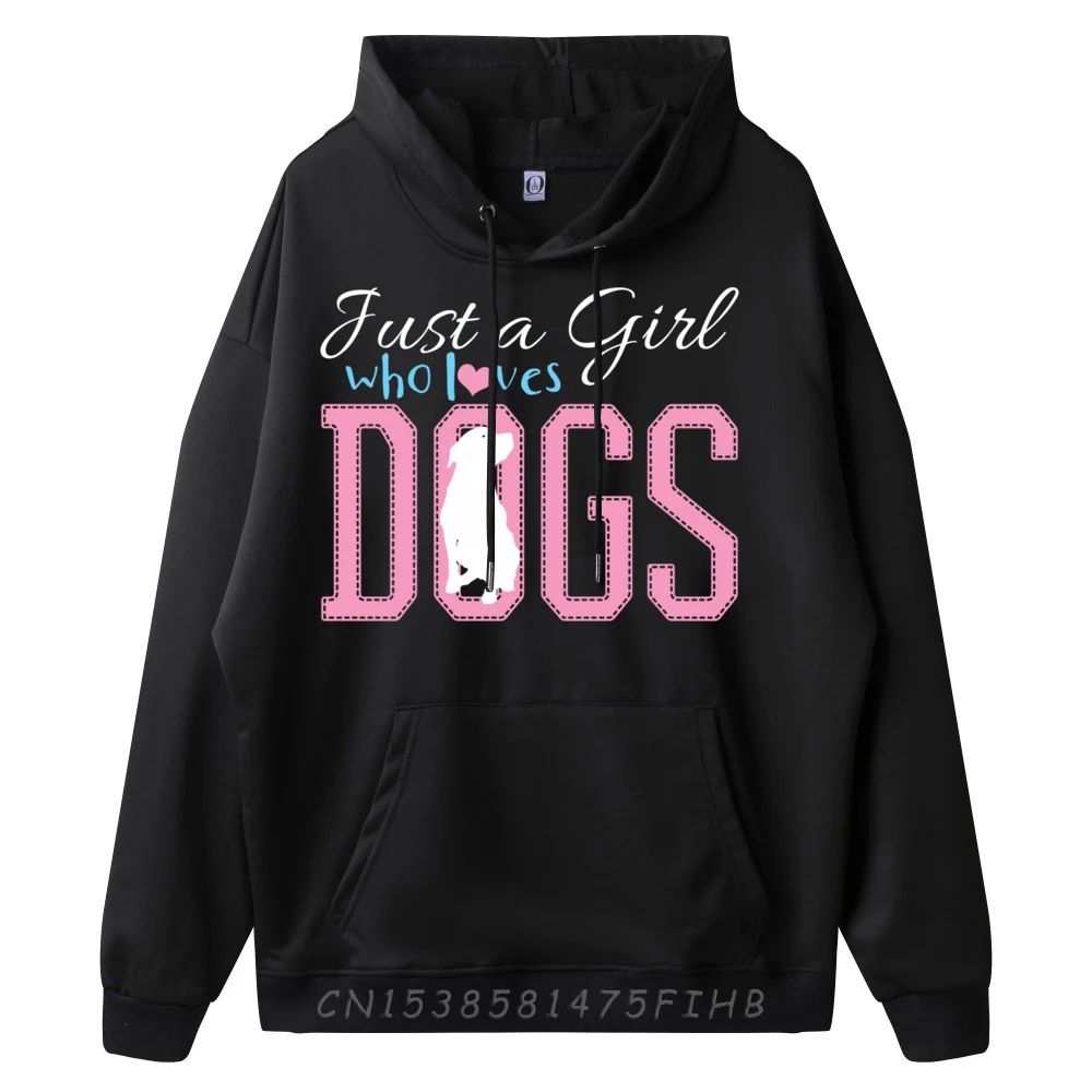 Just A Girl Who Loves Dogs Golden Retriever Labrador Puppy Graphic Tees Men's Clothing 2024 Pullover Printed On