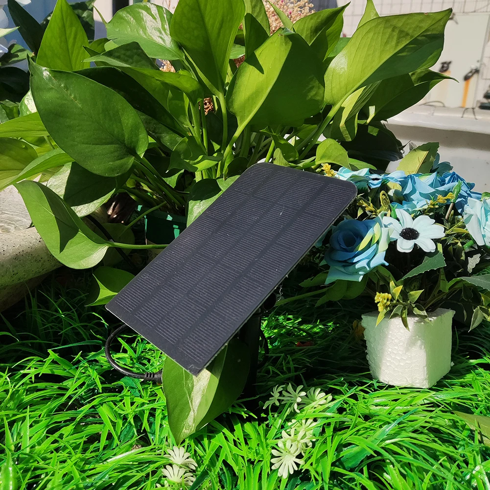 5W 5V Solar Panel Fountain with Stake 200L/h Energy-saving Water Fountain Pump Garden Decoration Solar Panels for Fish Tank Pool