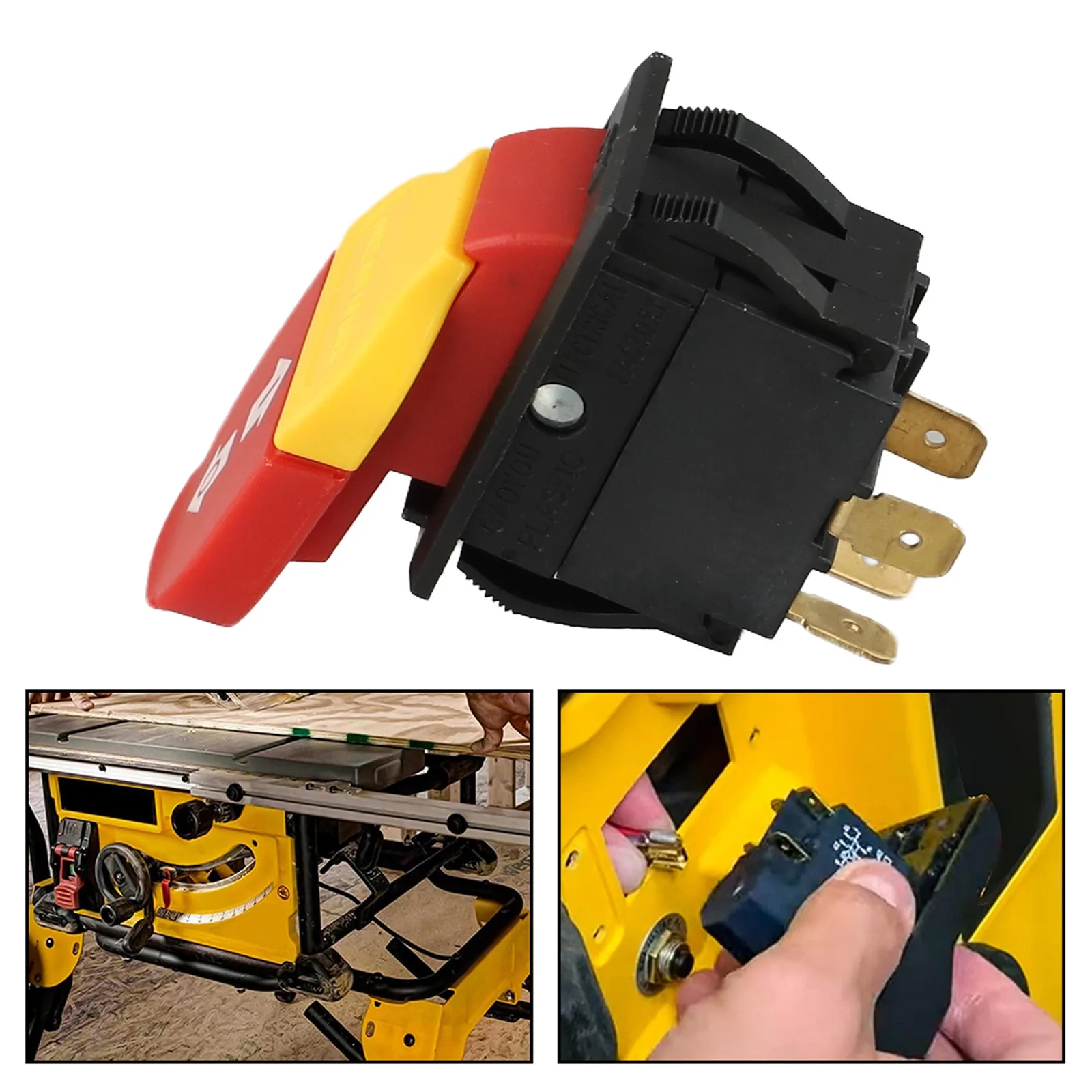 Robust Table Saw Power Switch Fit for Provides Enhanced Safety Features Against Overheating and Accidental Use