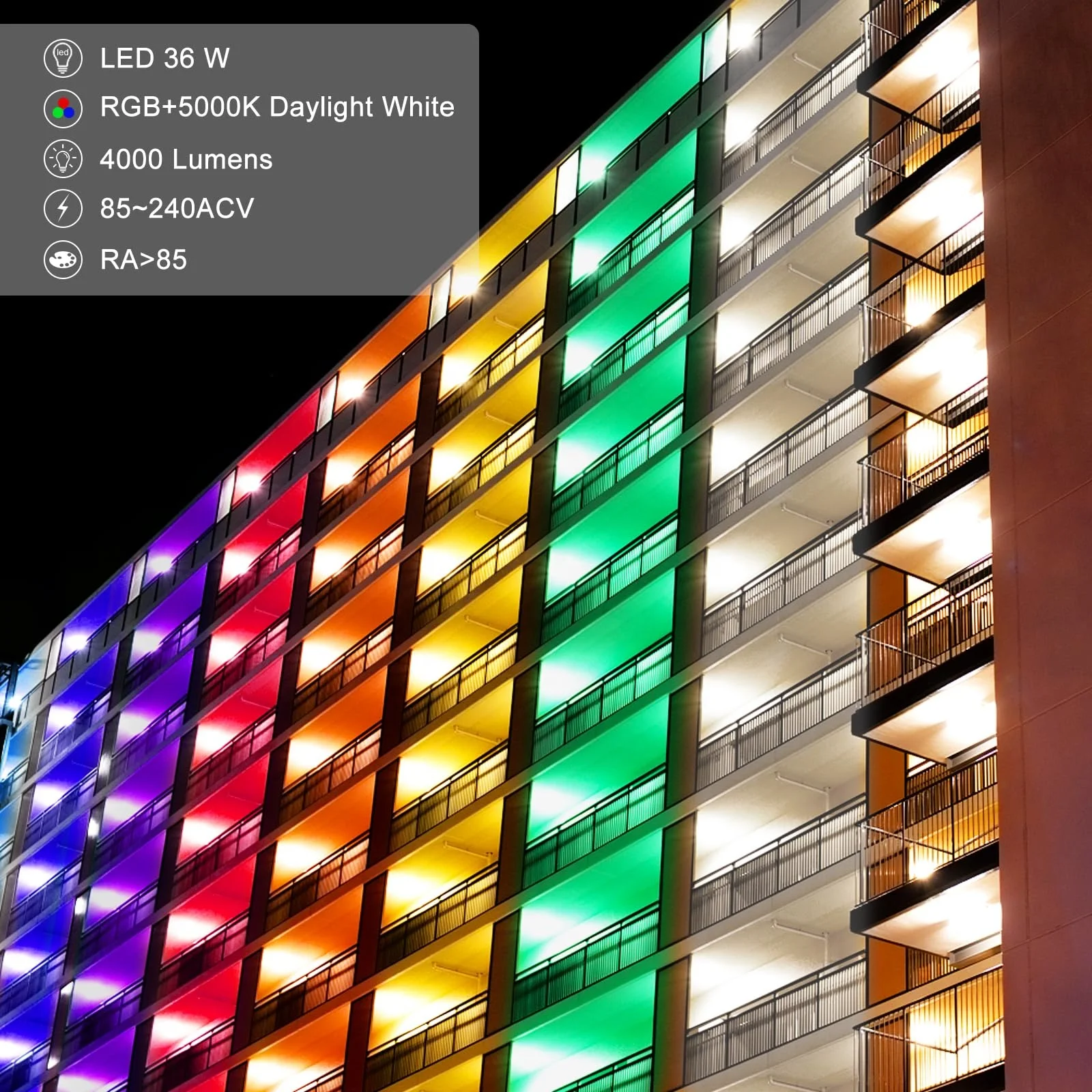 36W Remote Control RGBW Wall Washers Light Aluminum Linear Lamp IP67 Waterproof Smart LED Light Strip for Landscape Lighting for