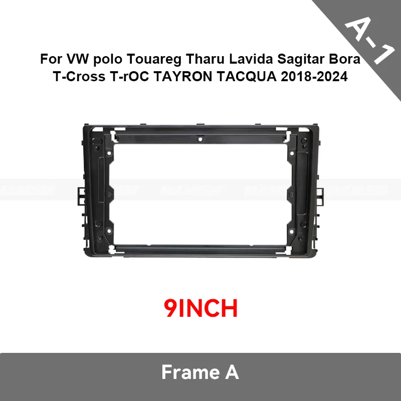 MAMSM 9inch For VW polo Touareg Tharu Lavida Sagitar Bora T-Cross T-roc TAYRON TACQUA  Android Car Radio Fascia Stereo Frame Kit
