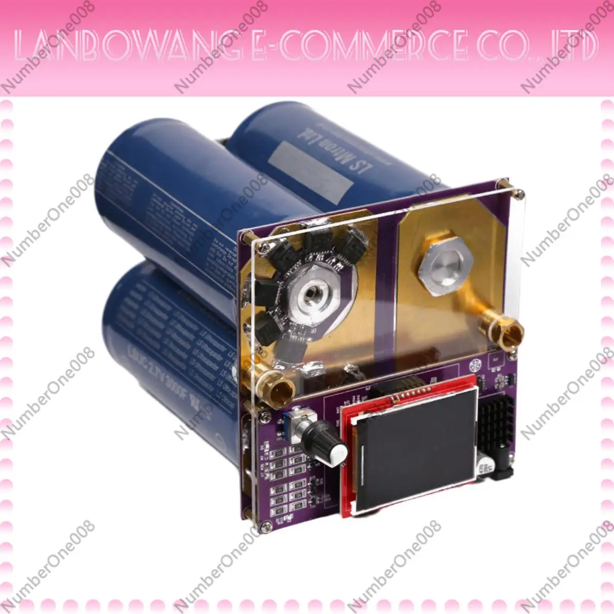 Lithium Battery Spot Welder Farad Capacitor Butt Welder Double Pulse Adjustable High Power Portable Household Soldering Tool
