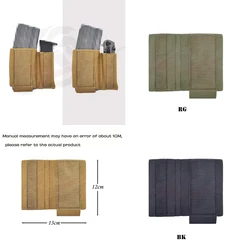 Outdoor Built-in 556+9mm 2 Partition Mag Insert pouch Tactical Plastic Magazine Bag for SS JSTA Pouch