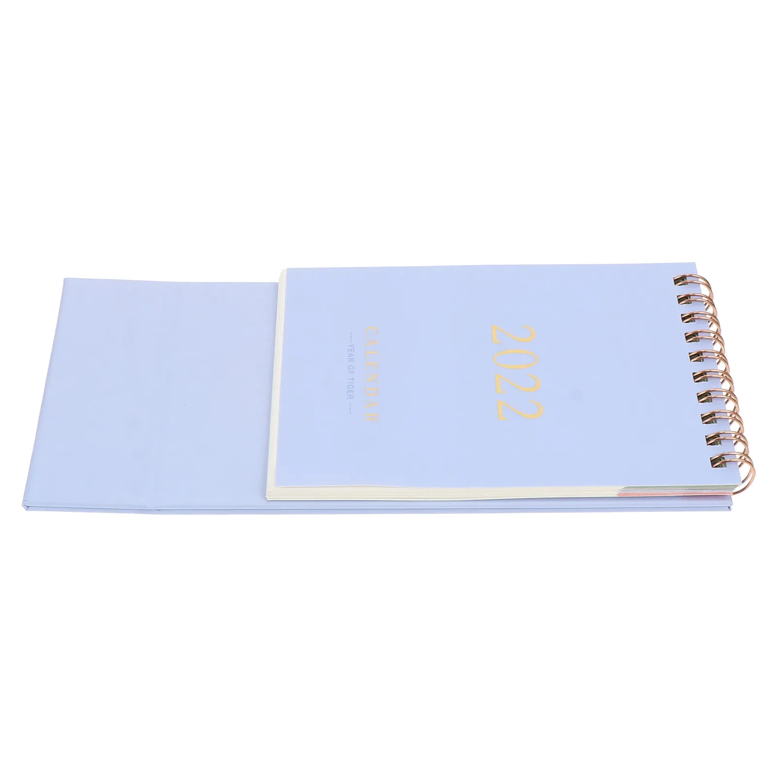 

1Pcs Elegant Smooth Paper Desk Calendar 2022 Triangular Stable Foldable Simple Calendar for Office Workers Students Teachers