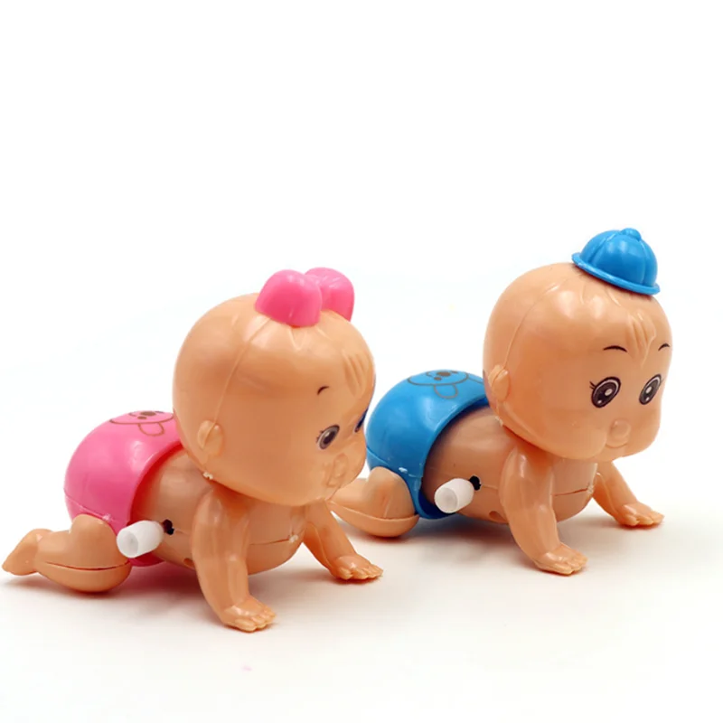Cute Cartoon Wind Up Butt Head Shaking Crawling Crawl Clockwork Toy Doll Kid Party Gift For Baby Boy Girl Toys