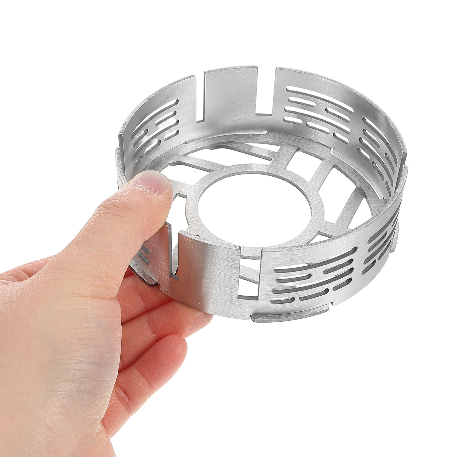 

Outdoor Furnace Windproof Ring Metal Camping Stove Shield Stainless Steel Equipment