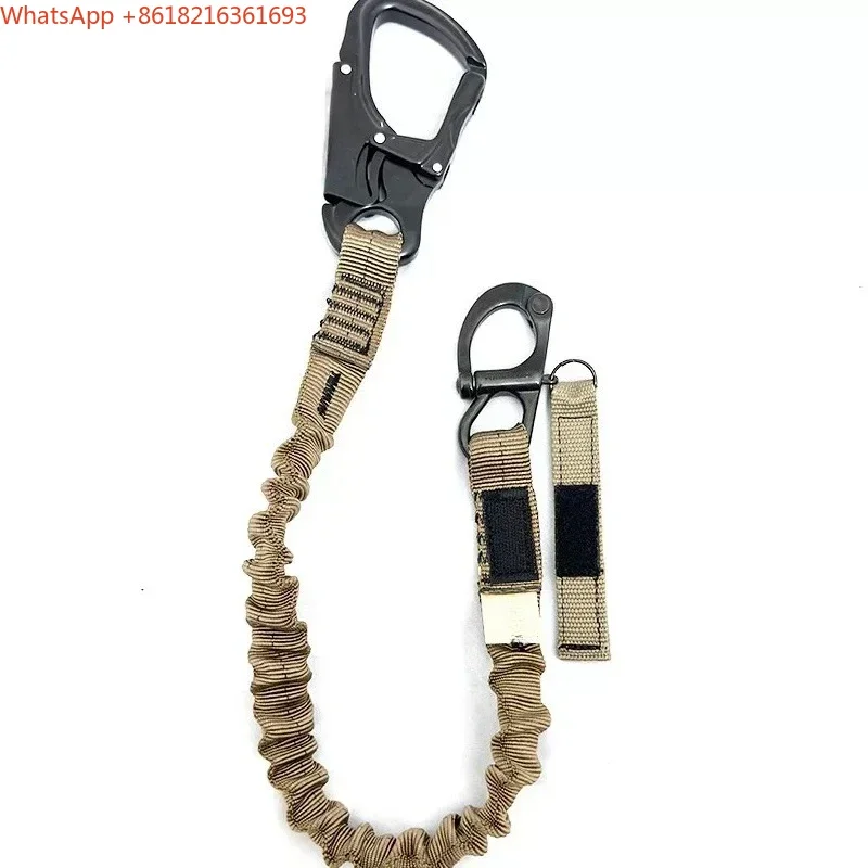 Limited Offer Replica 565T Military Fan Outdoor Tactical Double-buckle Modeling Rope, Brown Is Only Used For Modeling