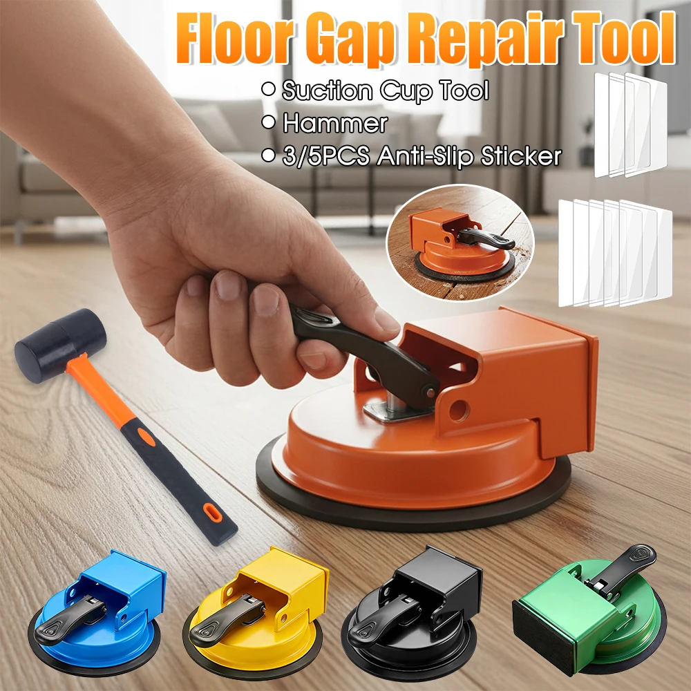 

Floor Suction Cup Fixer Tool Heavy-Duty Strong Suction Floor Crack Filler Laminate Flooring for Plank Tile Installation Leveling