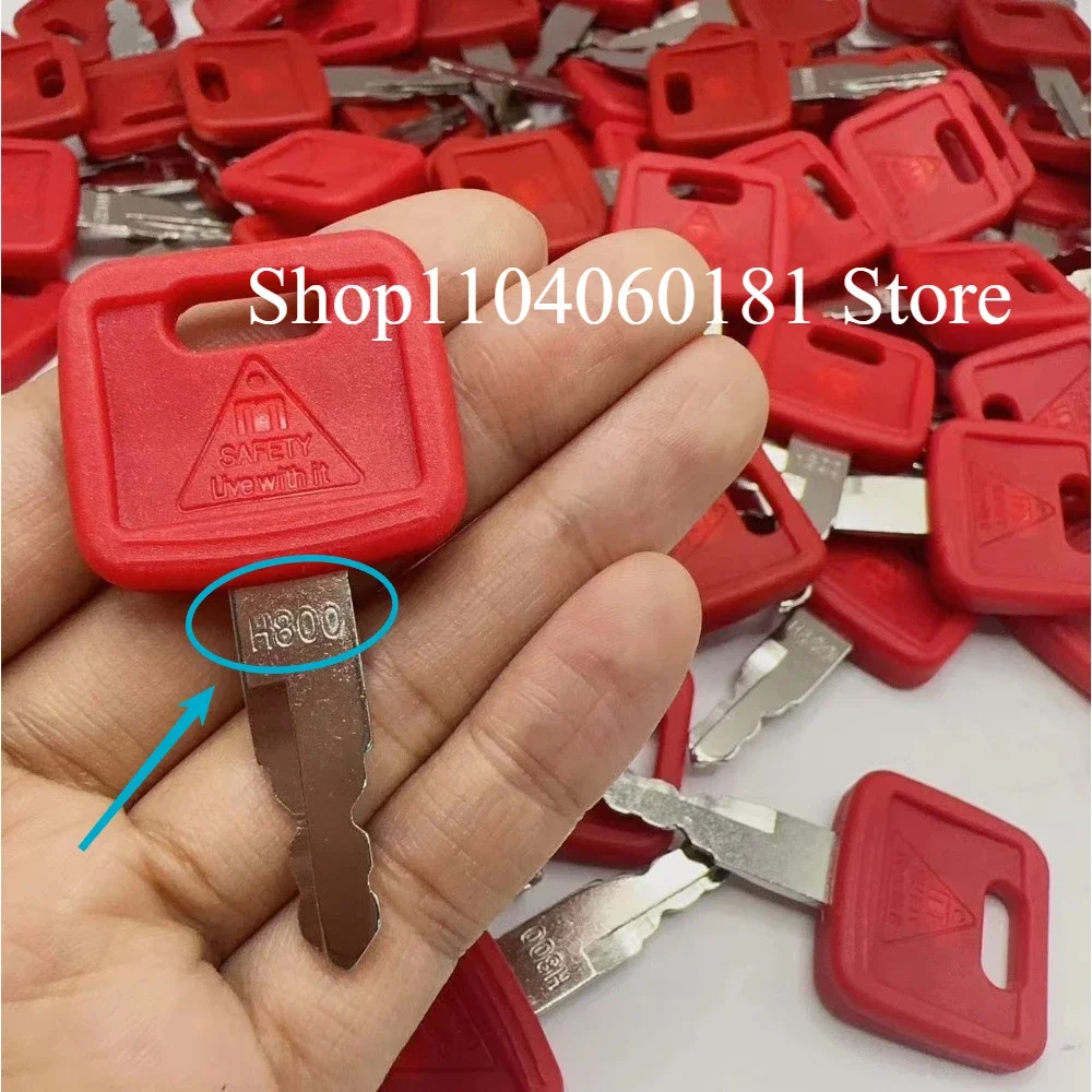 20PCS H800 AT194969 AT147803 4286465 Excavator Ignition Keys For Case Dozer New Holland