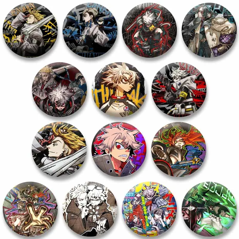 Gachiakuta dos desenhos animados broche personalizado legal mangá figura roudo enjin riyo esmalte pino roupas mochila crachá acessórios jóias presentes