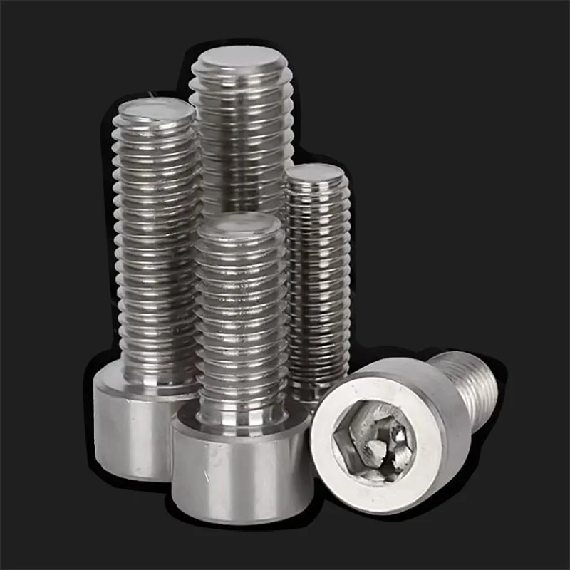 TA2 Pure Titanium Bolt Screw M1.6 M2 M2.5 M3 M4 M5 M6 M8 M10 Gr2 DIN912 Hexagon Hex Socket Head Cap Allen