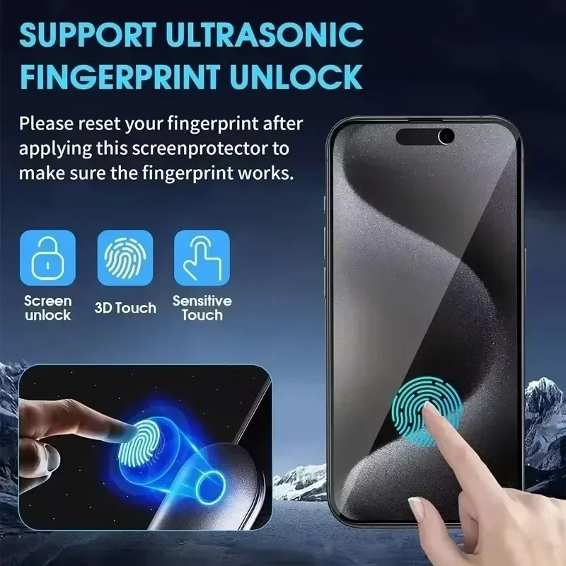 Protector de Pantalla de Privacidad de Cobertura Completa para iPhone 11 12 13 14 15 Pro Max 8 Plus Mejor Vidrio Anti-Espía 8K para iPhone 16 PRO XR XS MAX 4