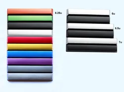 Mechanical Keyboard Metal Space Bar Keycap 6u 6.25u 6.5u 7u Aluminum Alloy CNC Anodic Oxidation Spacebar Key Caps OEM Profile