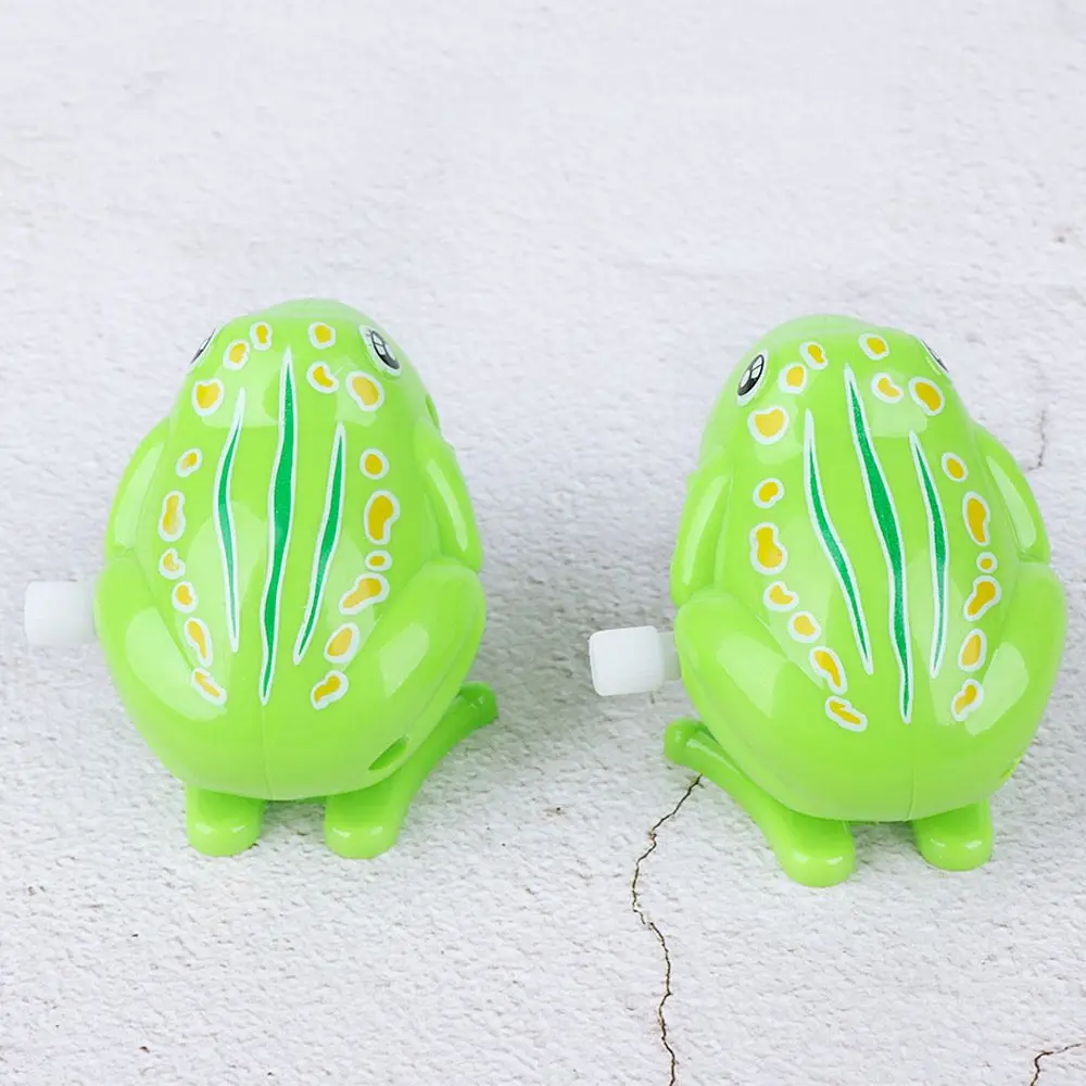 Green Children for Kids Wind Up Toy Classic Toys Clockwork Toy Jumping Frog