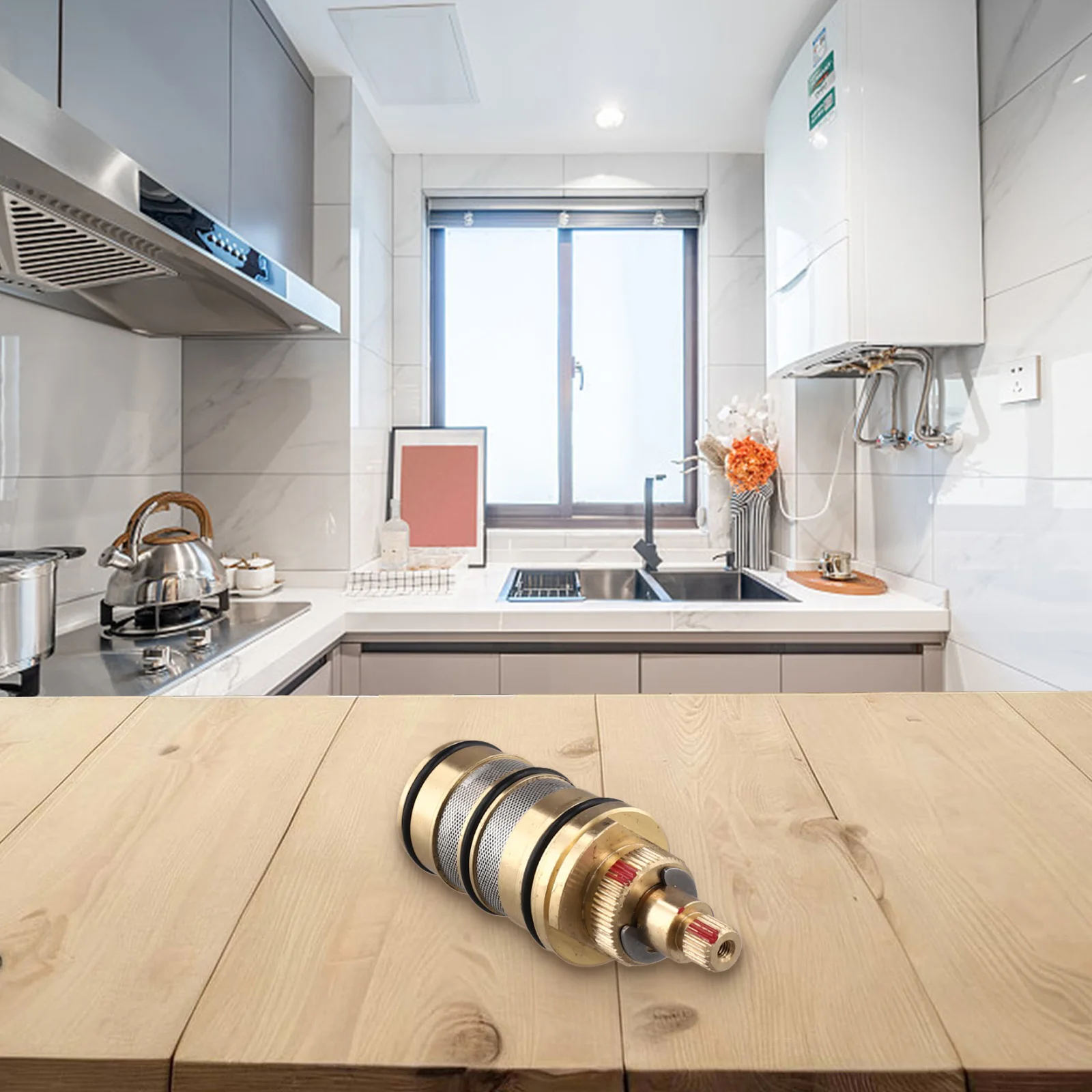 For Bathroom Upgrade Shower Mixing Brass Core As Shown In The Picture Precision Copper Element Safety Override 38 C