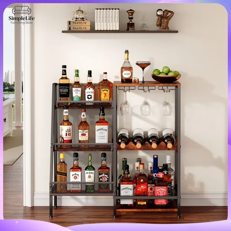 freestanding-dual-zone-wine-cooler-cabinet-with-glass-shelving-6-tier-bar-storage-rack-multi-functional-beverage-center-for