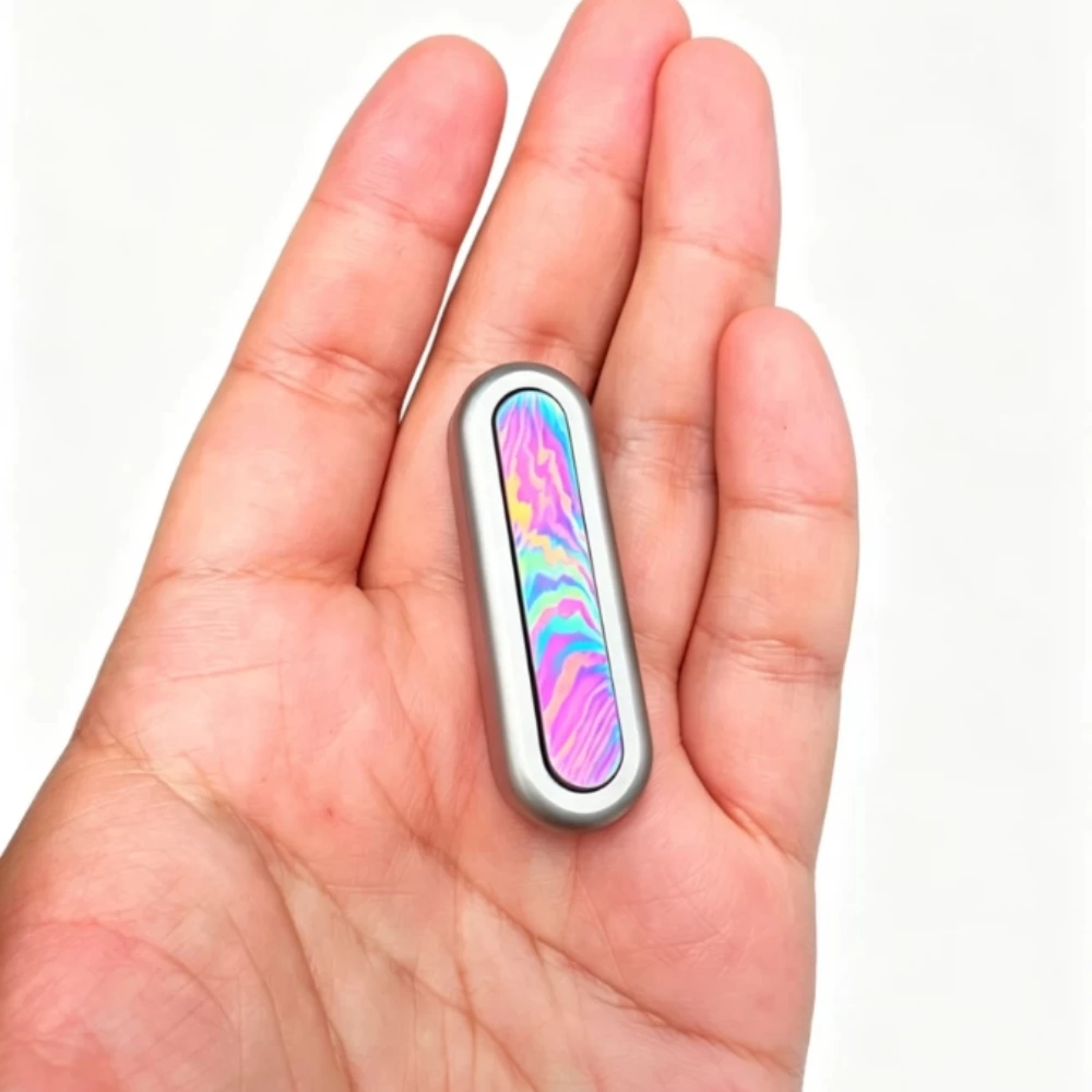 ZZEDC Bean PLUS Metal Stainless Steel  PEI Track Direct Push Finger Push Card Decompression Toy
