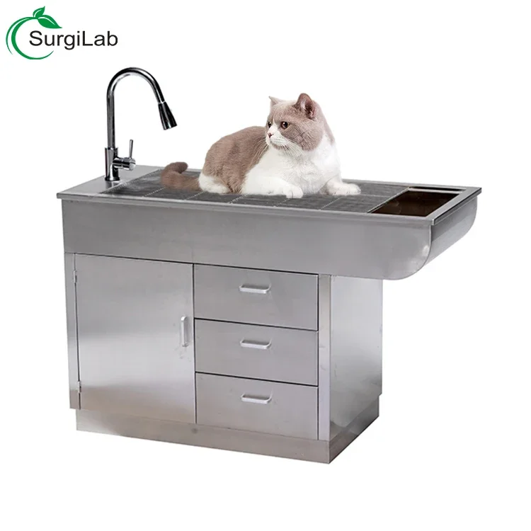 Veterinary equipment stainless steel processing wet table dry table