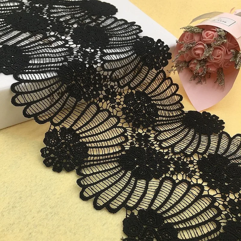 Exquisite Hollow Embroidery Widening Lace Barcode DIY Clothing Accessories Cuffs Body Skirt Hem Trim Underwear Bra Decoration