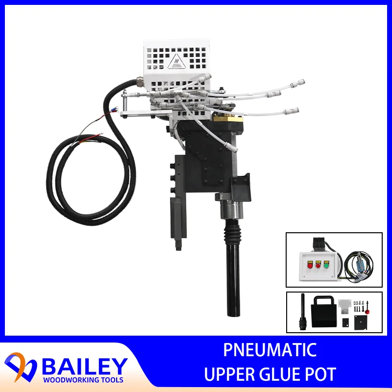 BAILEY 1PC Single Color Up-loaded Pneumatic Glue Pot For NANXING KDT Edge Banding Machine Edgebander Spare Part Woodworking Tool