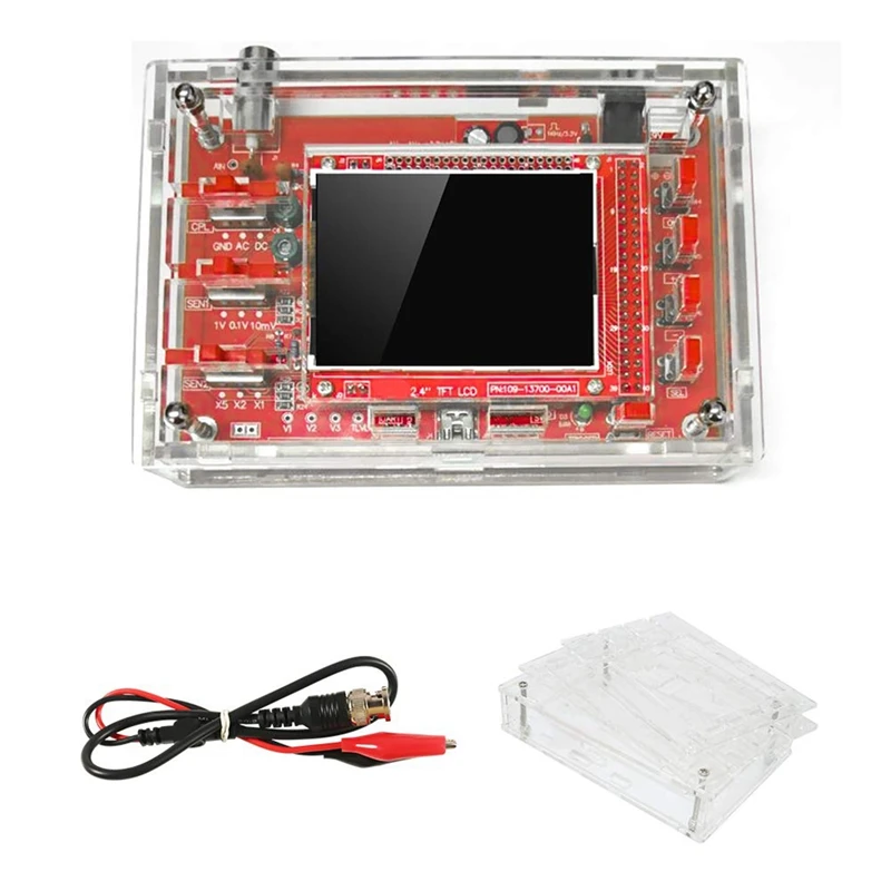 1Set 2.4 Inch TFT LCD Display 1Msps Sampling Rate Digital PCB+Metal For DSO138 Oscilloscope With Case