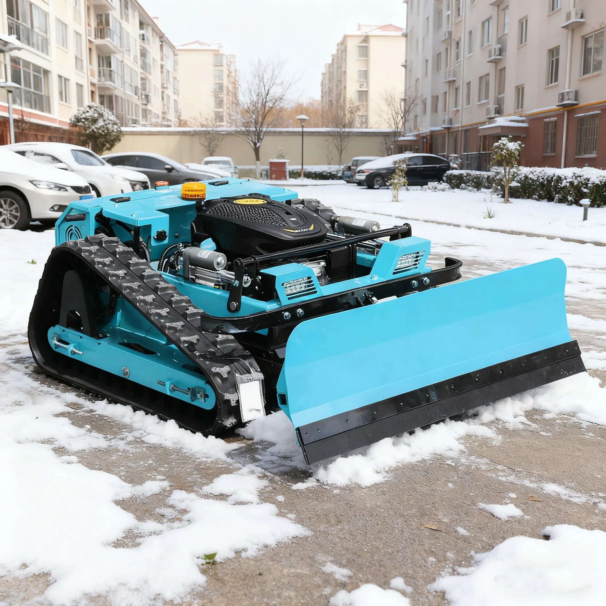 Mesin Pemotong Rumput Otomatis, Penggerak Beroda, Mesin Pemotong Rumput Zero-turn, Cocok untuk Perawatan Rumput dan Pembersihan Salju.