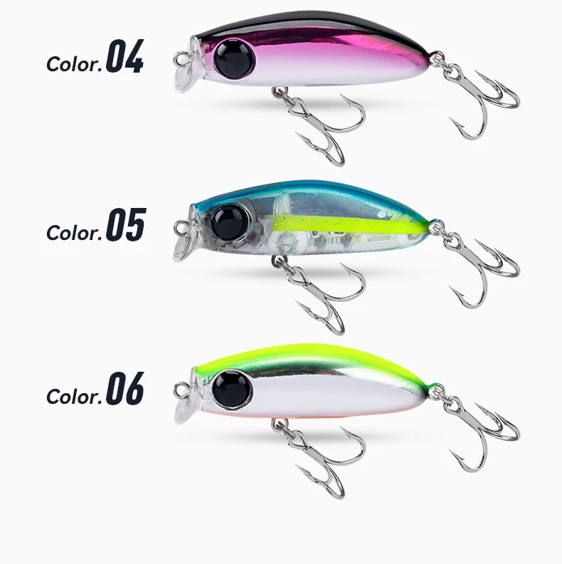 Kingdom Micro Minnow-Köder, 2,6 g, 36 mm, Kunststoff, künstlicher Köder, sinkende Minnow, harte Köder für Barsch, Hecht, Forellenangeln – Detail 11