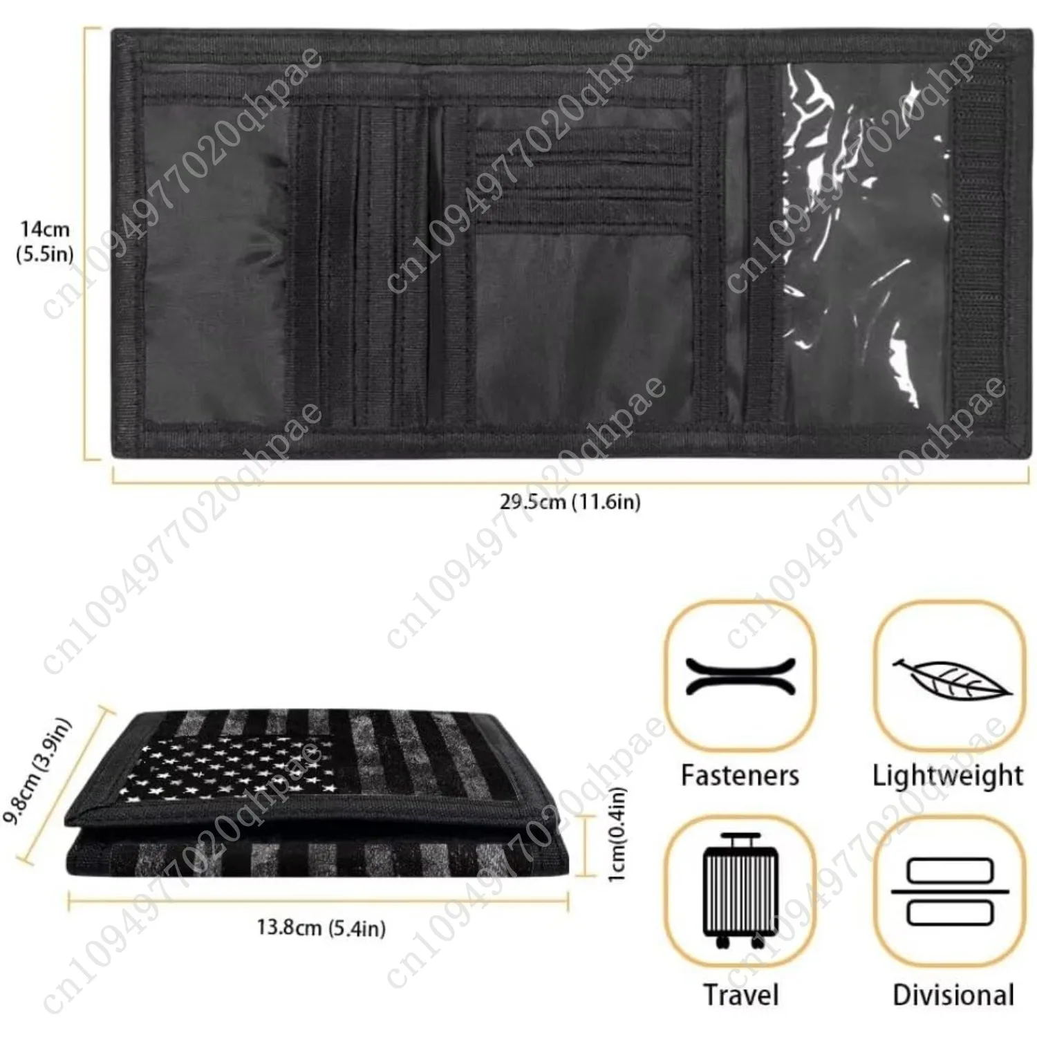 Coldinair خمر العلم الأمريكي الفتيان محافظ للأطفال 9-12 كامو محفظة صغيرة ثلاثية الطي لصبي المراهقين إكسسوارات السفر للمدرسة