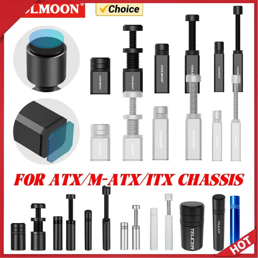 

Кронштейн для видеокарты COOLMOON, телескопическая спиральная подставка для видеокарты, противоскользящая, устойчивая к царапинам, для корпусов ATX/M-ATX/ITX