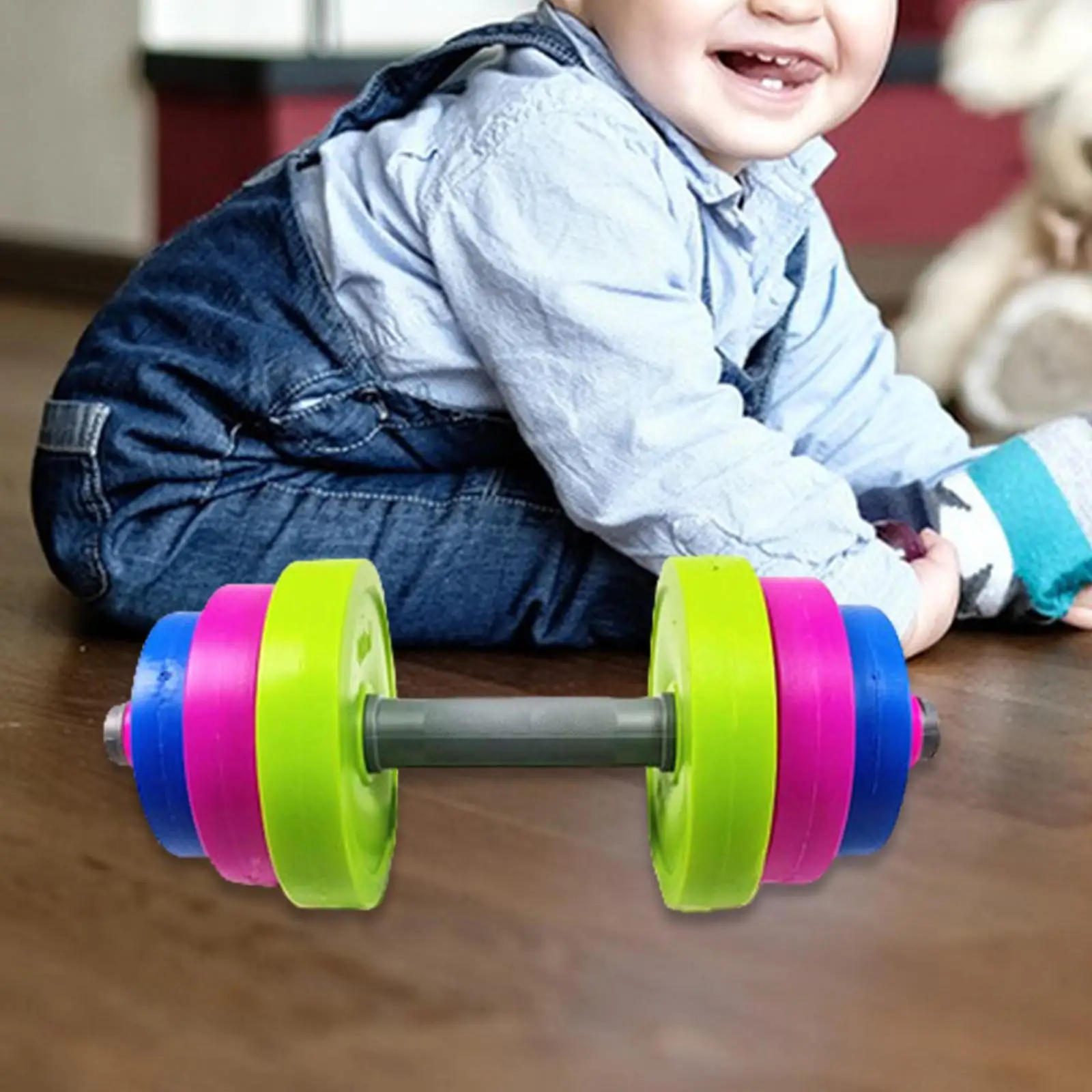 Kids Toys Dumbbells Pretend Toddlers Gym Weights Adjustable Boys Toy Playset