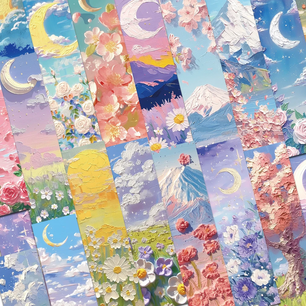 Marque-page de peinture à l'huile 3D, clips de livre de personnalité, articles de lecture, papeterie, fournitures de bureau, original, 30 pièces