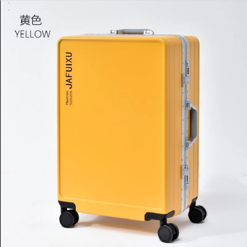 Aluminum Frame Suitcase Carry On Rolling Luggage Beautiful Boarding Cabin  student trolley case,