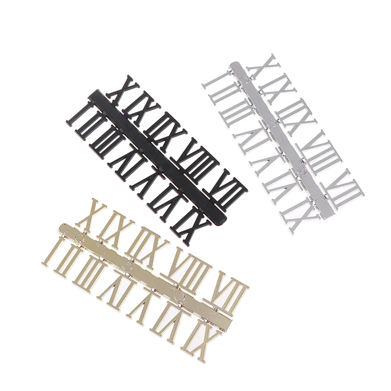 2024  1 Set Roman Numerals Or Arabic Numerals Clock Accessories For Quartz Clock Dial Repair DIY Clock Replacement Mechanism