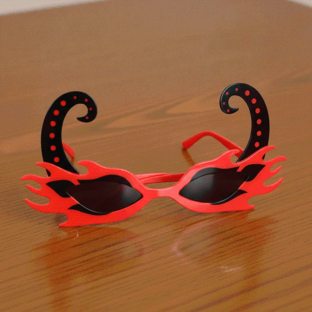Skeleton Hand Halloween Party Sunglasses Plastic Frame Dark Lenses Funny Costume Eyeglasses Spider Web Durable Material