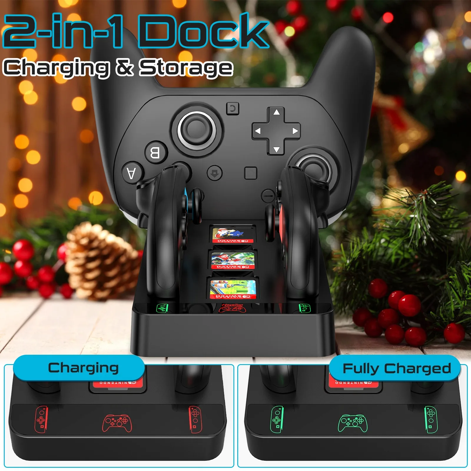 مجموعة ملحقات اللعبة مناسبة لـ Switch 2: حقيبة تخزين مربعة، وحقيبة واقية، وغطاء وحدة التحكم وقاعدة الشحن، وما إلى ذلك.