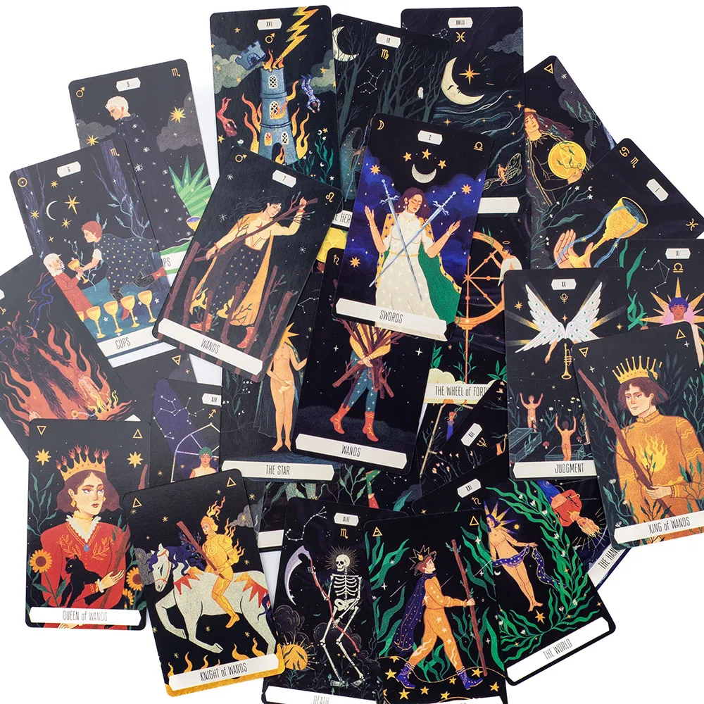 10.3*6cm Zodiac Tarot Cards Fate Divination  FortuneTelling Card Games Party Board Game
