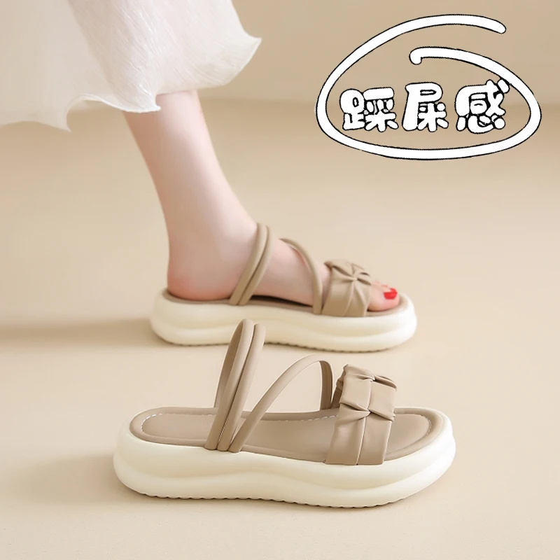 

Сланцы женские на плоской подошве, резиновая Уличная обувь, скандалы, тапочки, летние тапочки, плоская подошва, Fe, 2024