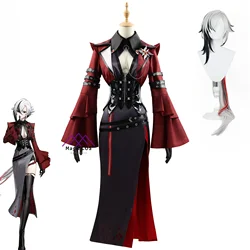 Anime Game Genshin Impact Budget-Friendly Best-selling Hot Arlecchino Cosplay Halloween Clothing Dress Lolita Party Essential