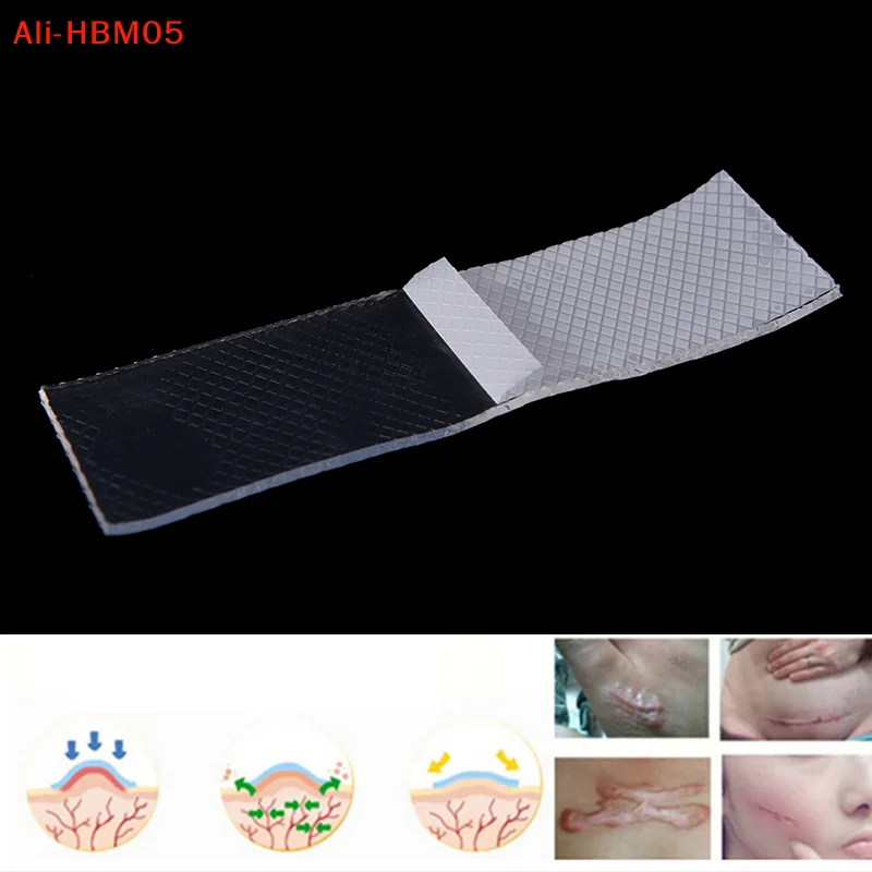 (HB05)1PC 12cm X 3.5cm X 2mm Removal Cesarean Silicone Scar Away Patch Gel Sheet Wound Marks Skin Scars Therapy Treatment