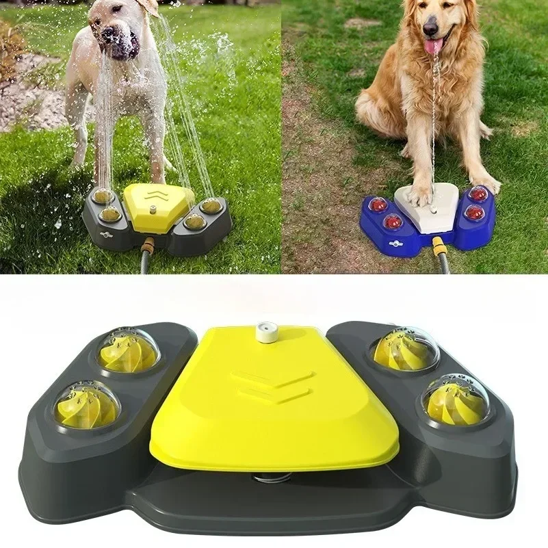 

Sturdy Claw Stepping Dog Drinking Fountain Outdoor Automatic Water Spray Drinking Cooling Pet Supplies