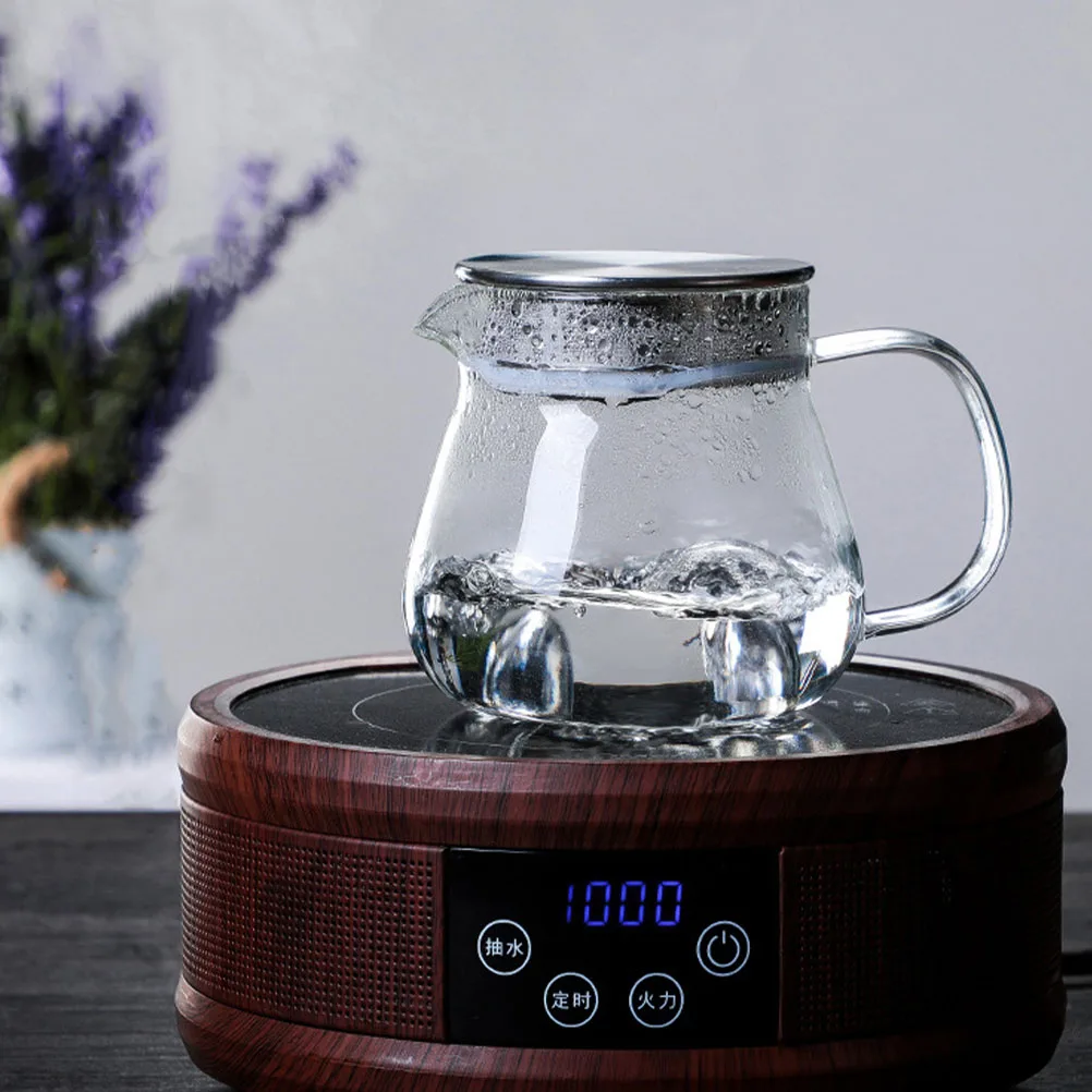 

1Pcs Glass Coffee Kettle Simple Design High Quality Materials Heat Insulation Anti Scalding V Shaped Opening Easy Clean