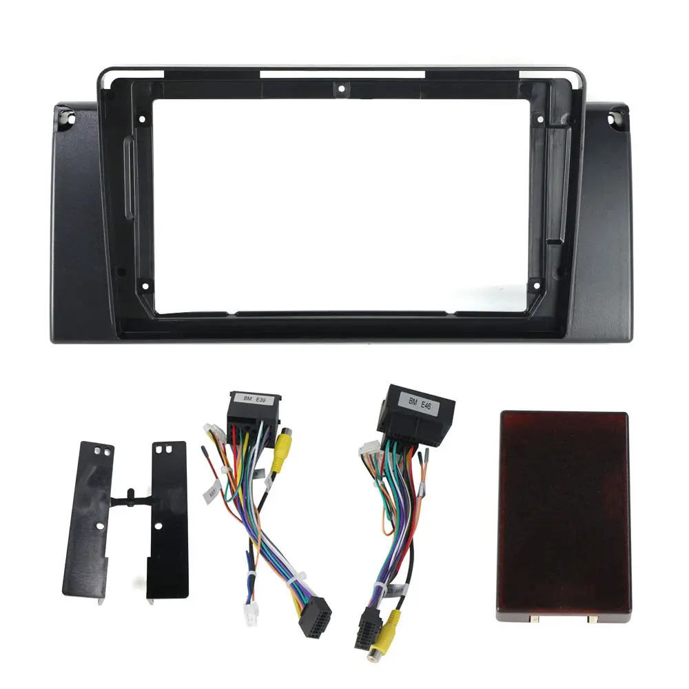 

9 Inch Car Fascia Frame Adapter Canbus Box Decoder Android Radio Dash Fitting Panel Kit For BMW 5/7 Series E38 E39 M5 E53 X5