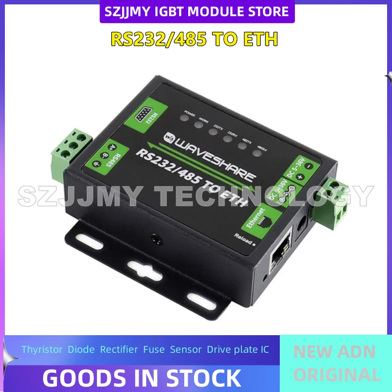 NUOVO modulo porta RS232/485 a Ethernet RJ45 doppia porta seriale Ethernet Modbus gateway grado industriale NUOVO ORIGINALE IN MAGAZZINO