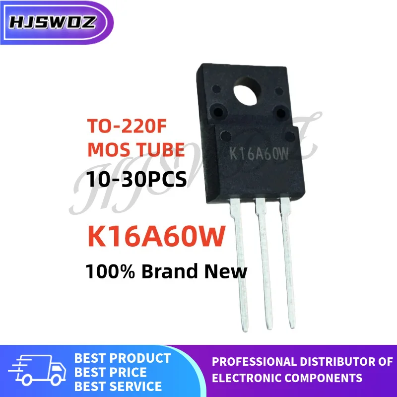10-30 Uds 100% calidad K16A60W TK16A60W TO-220F MOSFET Transistor de efecto de campo en Stock